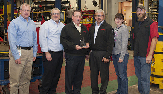 Raymond presented with Toyota President's Award